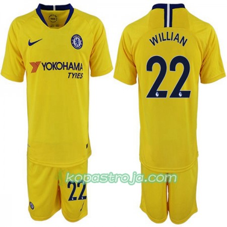 Billiga Fotbollströjor Chelsea Willian 22 Barn Borta tröja 2018/19 Kortärmad